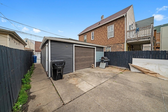 4532 S Laflin St, Chicago, IL 60609 - rear view of property featuring an outdoor structure and a garage