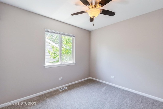 1109 Blackburn Dr, Grayslake, IL 60030 - spare room with carpet and ceiling fan