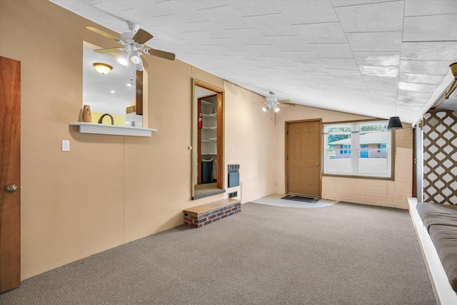 203 E Wilson, Tuscola, IL 61953 - below grade area with a ceiling fan and carpet floors