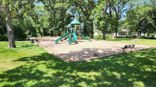 2215 Truman Trl, Mchenry, IL 60051 - community jungle gym featuring a yard