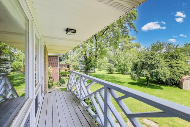 141 S Cedar St, Palatine, IL 60067 - balcony with view of scattered trees