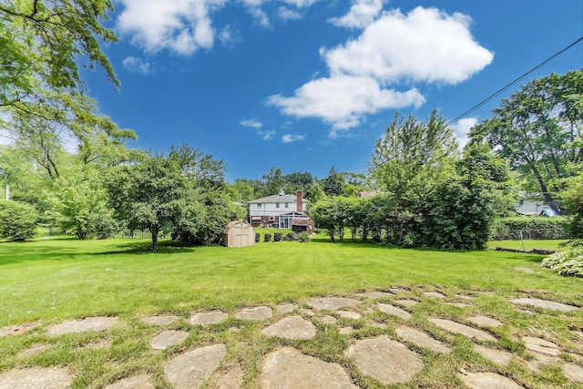 141 S Cedar St, Palatine, IL 60067 - view of grassy yard with a storage shed