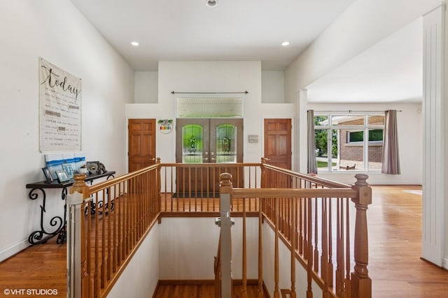 26 Red Hawk Dr, Oswego, IL 60543 - staircase with wood finished floors, plenty of natural light, and recessed lighting