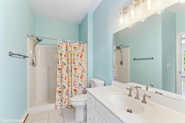 26 Red Hawk Dr, Oswego, IL 60543 - full bath with vanity, tile patterned floors, and curtained shower