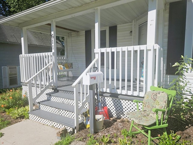 611 S Dixon Ave, Dixon, IL 61021 - property entrance featuring a porch