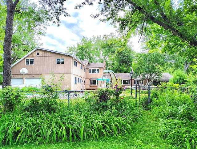 28442 W Main St, Barrington, IL 60010 - rear view of house with an attached garage