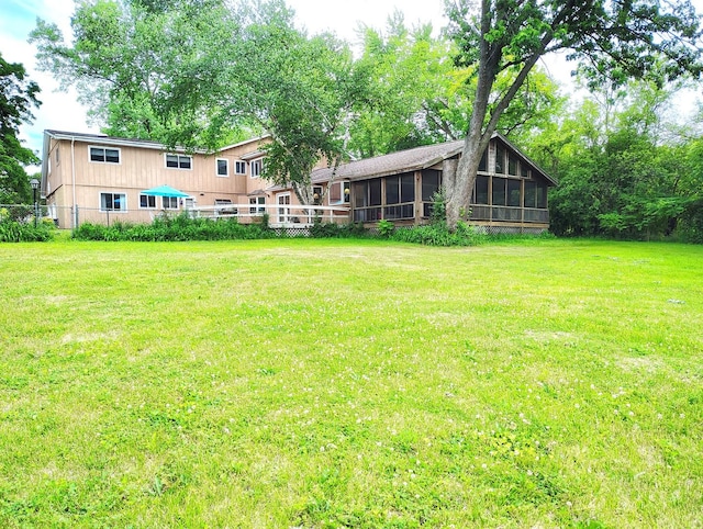 28442 W Main St, Barrington, IL 60010 - view of yard with a sunroom