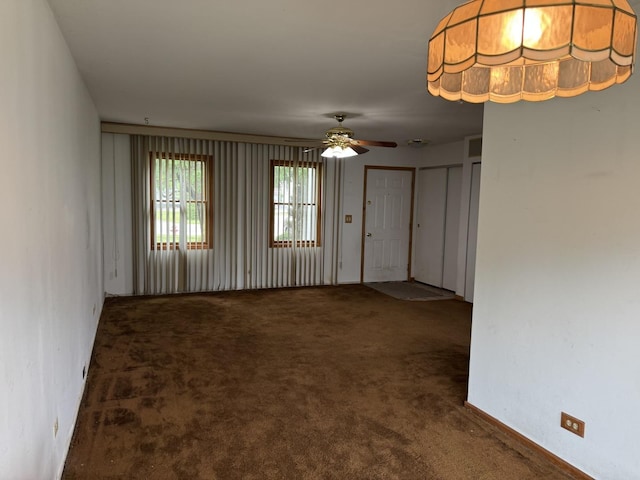 662 Berwick Pl, Roselle, IL 60172 - empty room featuring carpet flooring and a ceiling fan