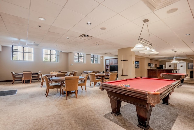 233 E 13th St Unit 2001, Chicago, IL 60605 - playroom featuring light colored carpet and billiards table