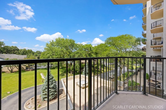 190 S Wood Dale Rd Unit 406, Wood Dale, IL 60191 - view of balcony
