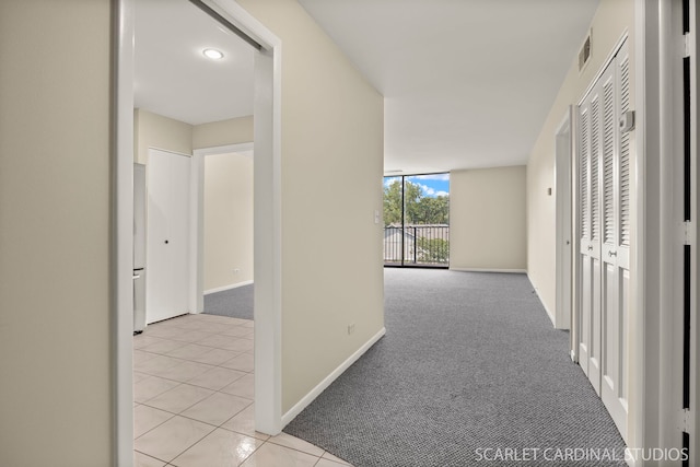 190 S Wood Dale Rd Unit 406, Wood Dale, IL 60191 - corridor with light colored carpet and light tile patterned floors