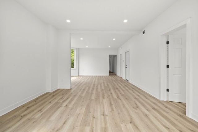 1532 S Homan Ave, Chicago, IL 60623 - spare room featuring light wood-type flooring and recessed lighting