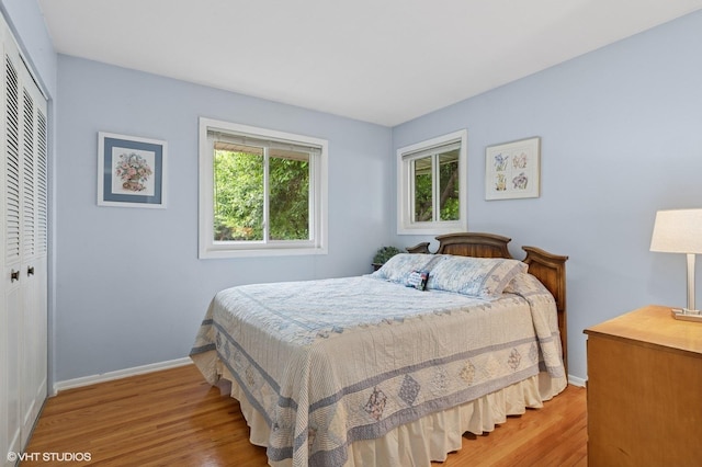 200 E Park Ave, Bloomingdale, IL 60108 - bedroom featuring a closet and light wood-style flooring