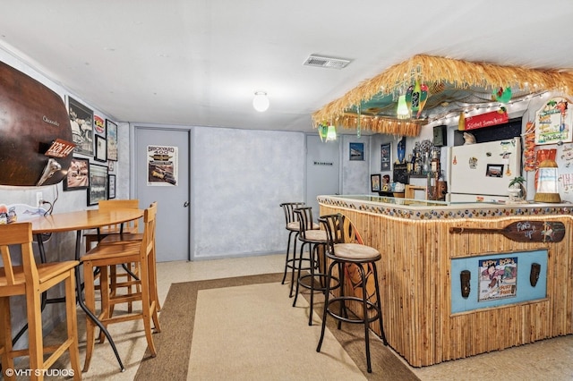 200 E Park Ave, Bloomingdale, IL 60108 - indoor dry bar with freestanding refrigerator
