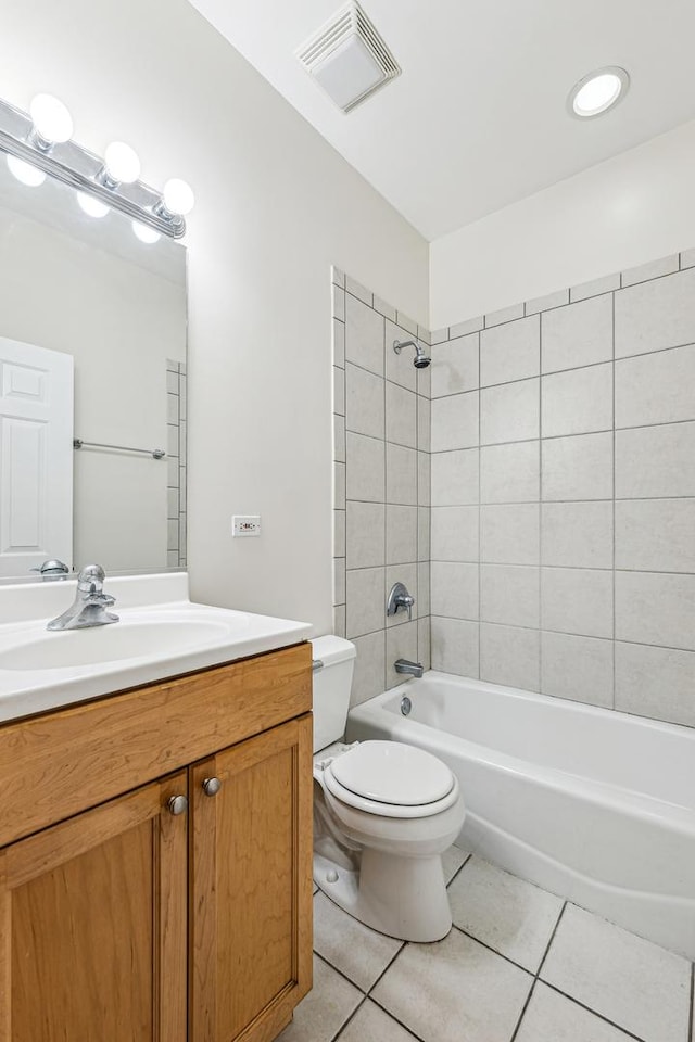 1917 S State St Unit 1, Chicago, IL 60616 - full bathroom with tile patterned flooring, vanity, and shower / tub combination