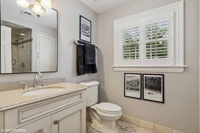 423 S Beverly Ln, Arlington Heights, IL 60005 - full bathroom with vanity and a tile shower