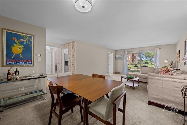 1321 S Finley Rd Unit 108, Lombard, IL 60148 - dining room with carpet flooring and an AC wall unit
