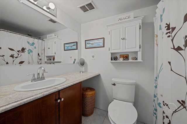 1321 S Finley Rd Unit 108, Lombard, IL 60148 - bathroom featuring vanity, tile patterned flooring, and a shower with shower curtain