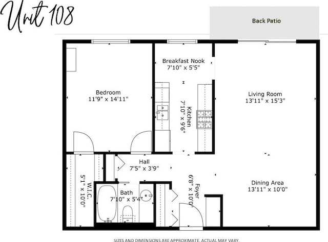 1321 S Finley Rd Unit 108, Lombard, IL 60148 - view of property floor plan