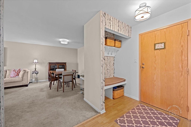 1321 S Finley Rd Unit 108, Lombard, IL 60148 - entrance foyer with baseboards and light wood finished floors
