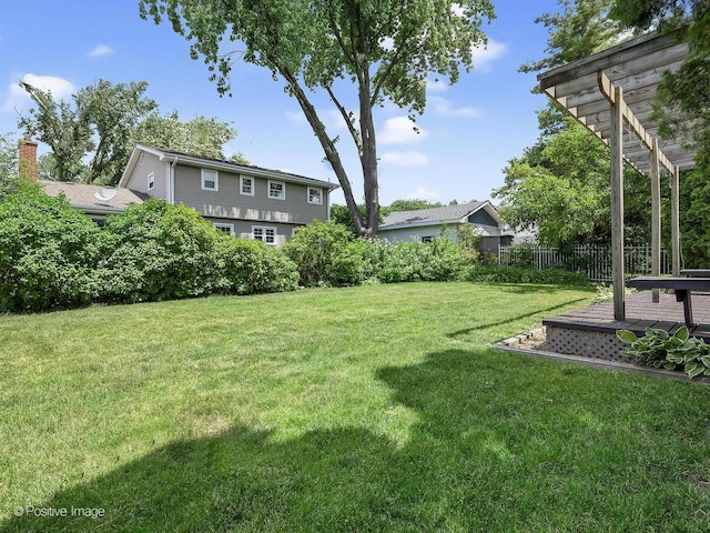 118 Burlington Ave, Clarendon Hills, IL 60514 - view of yard with a pergola