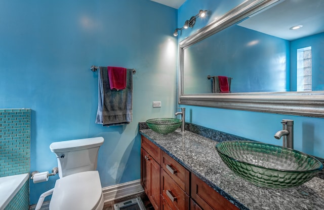 4543 S Prairie Ave Unit 3S, Chicago, IL 60653 - full bathroom with double vanity and a tub