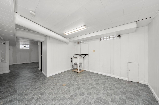 12216 S Carpenter St, Chicago, IL 60643 - basement featuring a sink and tile patterned floors
