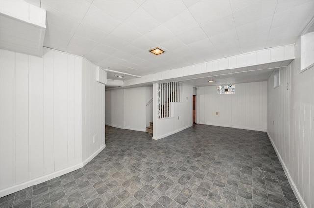 12216 S Carpenter St, Chicago, IL 60643 - below grade area with stairway and wood walls