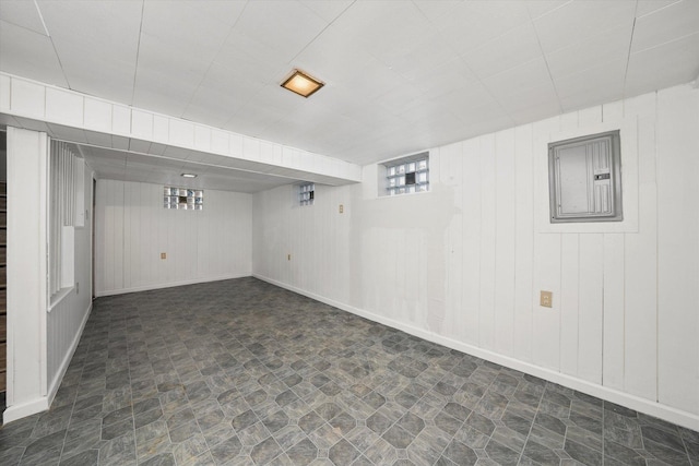 12216 S Carpenter St, Chicago, IL 60643 - basement featuring electric panel and wood walls