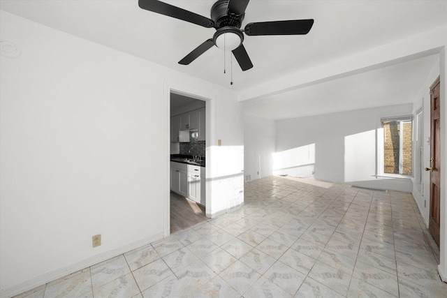 12216 S Carpenter St, Chicago, IL 60643 - empty room with ceiling fan