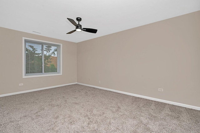 1727 W Crystal Ln Unit 308, Mount Prospect, IL 60056 - carpeted spare room with a ceiling fan and baseboards