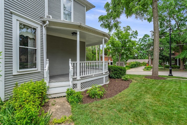 311 Nicholson St, Joliet, IL 60435 - view of green lawn with covered porch