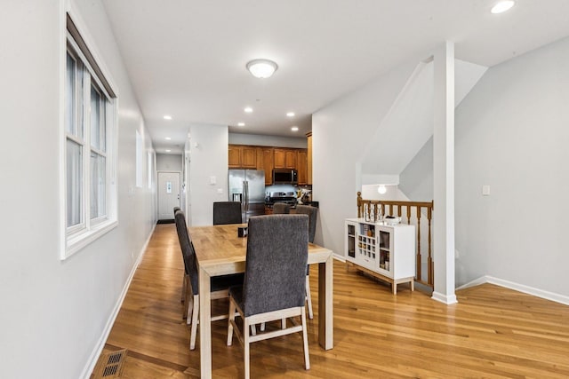 3041 N California Ave Unit 1, Chicago, IL 60618 - dining room with light wood finished floors and recessed lighting