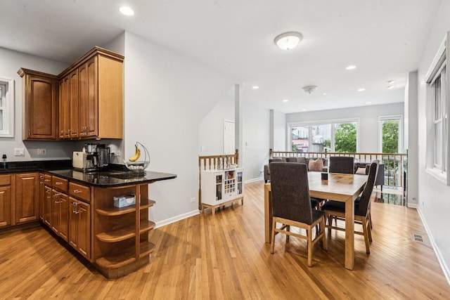 3041 N California Ave Unit 1, Chicago, IL 60618 - dining area with light wood-style floors and recessed lighting