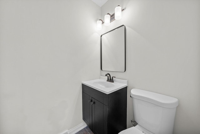 3508 Maple Ln, Hazel Crest, IL 60429 - bathroom with vanity and toilet
