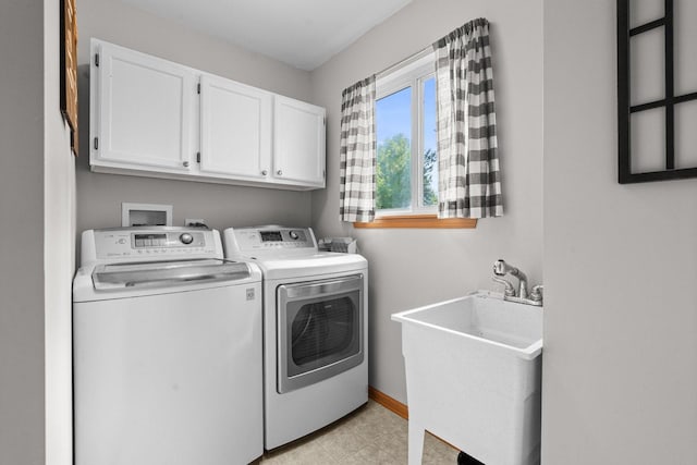 10154 Ashley St, Huntley, IL 60142 - laundry area with cabinet space and separate washer and dryer