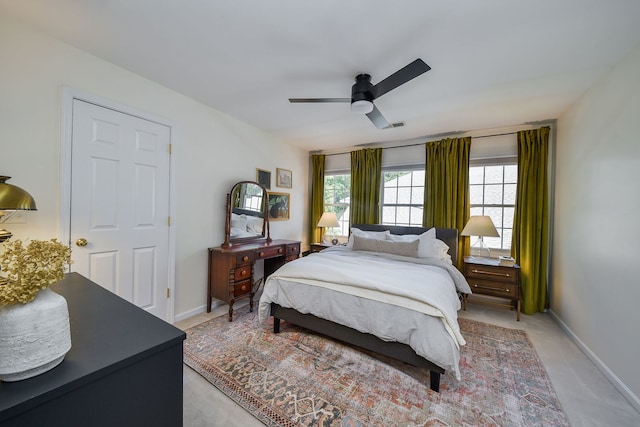 72 Gray St, Saint Charles, IL 60174 - bedroom with light colored carpet and a ceiling fan