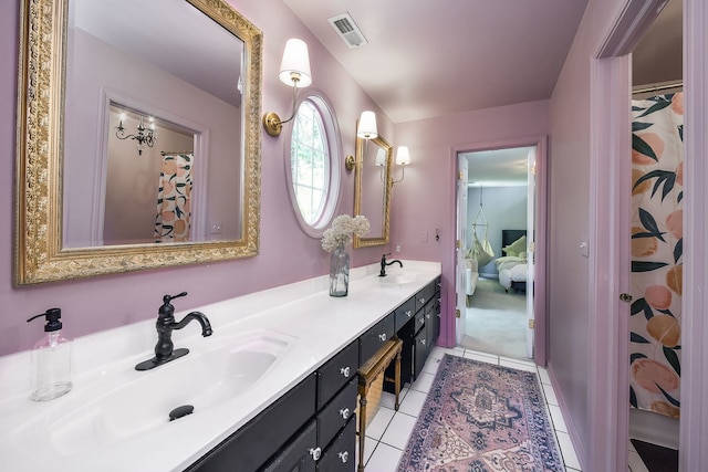 72 Gray St, Saint Charles, IL 60174 - ensuite bathroom with double vanity and tile patterned flooring