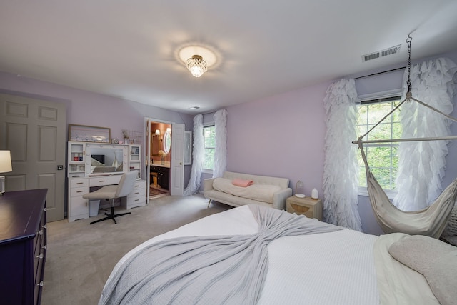 72 Gray St, Saint Charles, IL 60174 - bedroom with an office area, light carpet, and ensuite bathroom