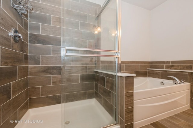 16212 W Switch Grass Rd, Lockport, IL 60441 - bathroom with a stall shower and a garden tub
