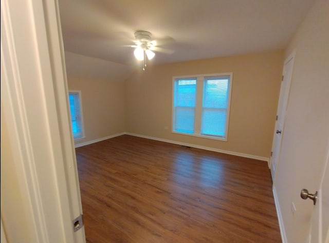 4936 W Harrison St, Chicago, IL 60644 - empty room with wood finished floors and ceiling fan