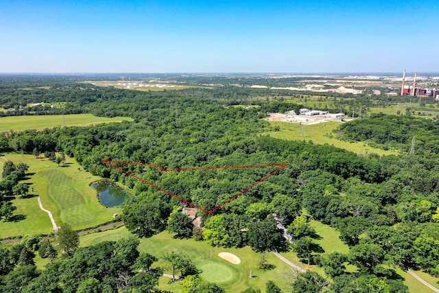 17365 W 135th St, Lockport, IL 60441 - aerial overview of property's location with property boundaries highlighted and a golf club