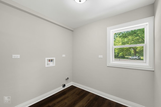 19228 W Quail Ct, Elwood, IL 60421 - laundry room featuring hookup for a washing machine and dark wood-type flooring