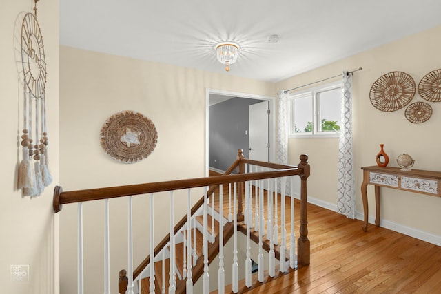 8909 Silverdale Dr Unit 5C, Orland Park, IL 60462 - hall featuring an upstairs landing and wood-type flooring