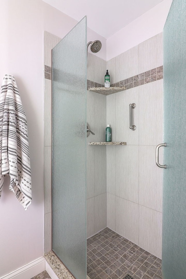 601 Lake Hinsdale Dr Unit 209, Willowbrook, IL 60527 - bathroom with a shower stall