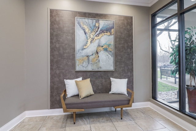 601 Lake Hinsdale Dr Unit 209, Willowbrook, IL 60527 - sitting room with plenty of natural light and ornamental molding