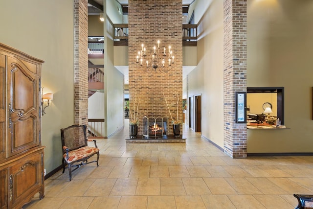 601 Lake Hinsdale Dr Unit 209, Willowbrook, IL 60527 - building lobby featuring a high ceiling