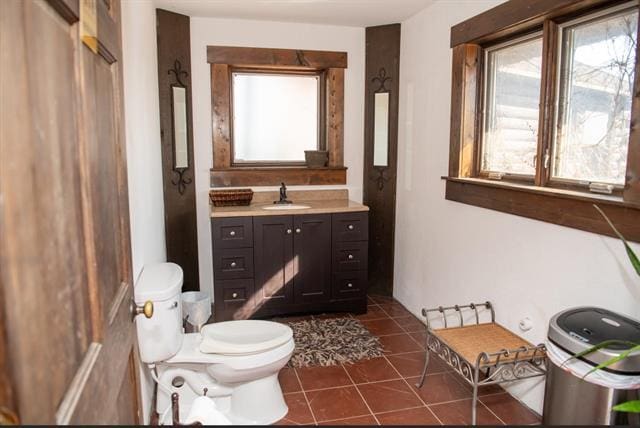 2003 W Hanover Rd, Hanover, IL 61041 - bathroom featuring vanity and tile patterned floors