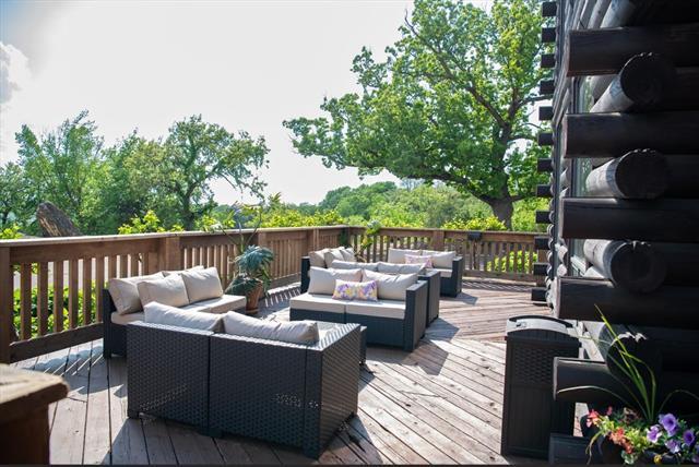 2003 W Hanover Rd, Hanover, IL 61041 - wooden terrace with an outdoor hangout area
