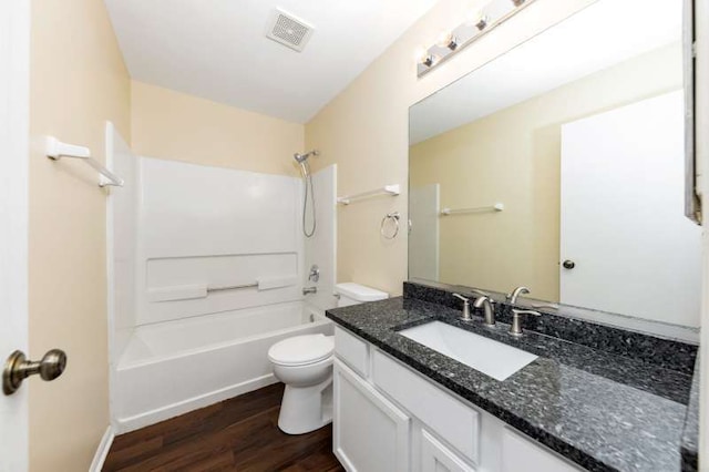 2054 Trafalger Ct, Romeoville, IL 60446 - bathroom featuring vanity, wood finished floors, and bathing tub / shower combination